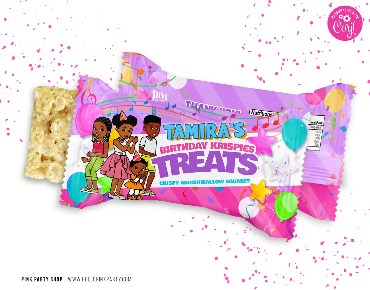 Gracie's Corner Birthday Party Bundle Kit editable printable templates