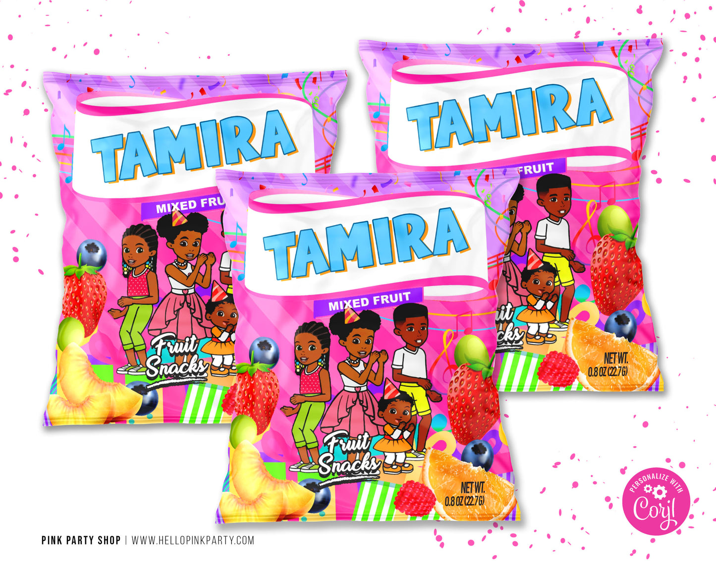 Gracie's Corner Birthday Party Bundle Kit editable printable templates