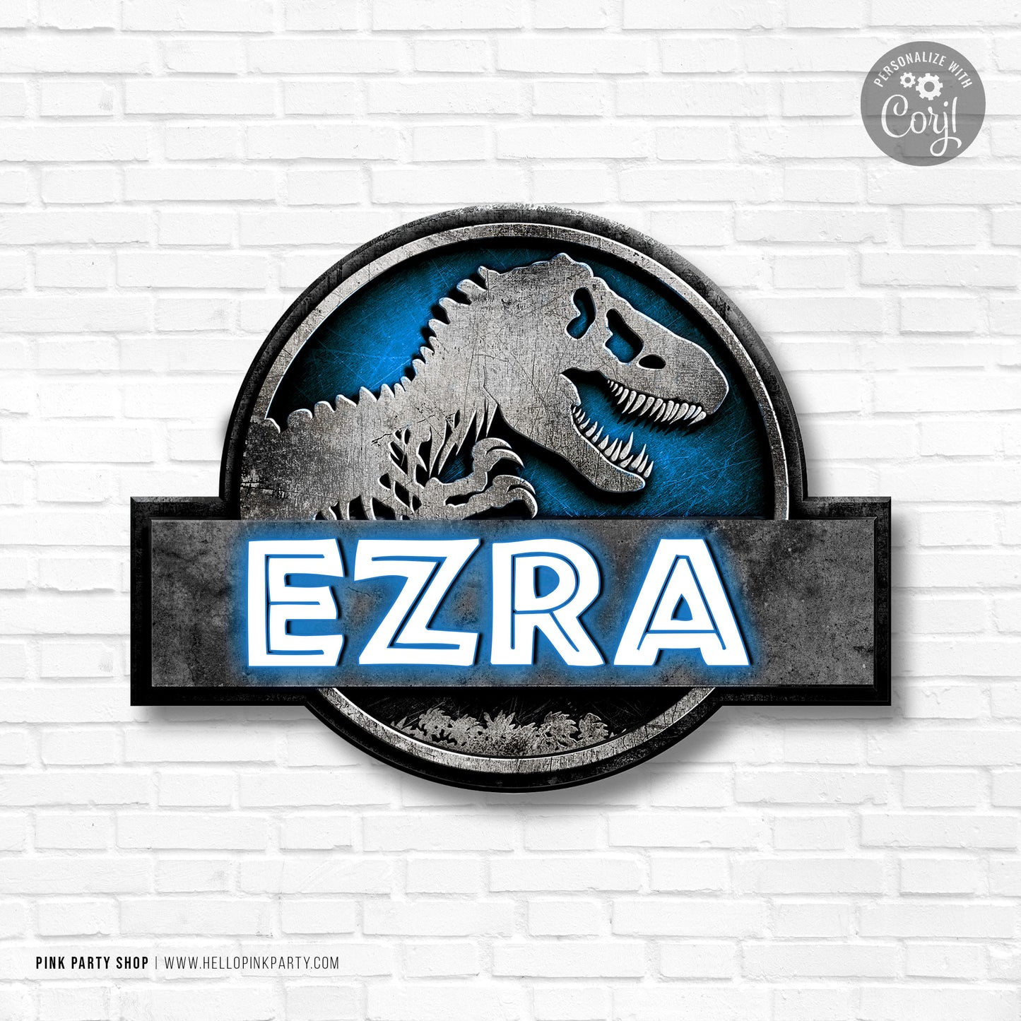 JURASSIC WORLD PRINTABLE EDITABLE CUT OUT LOGO DESIGN