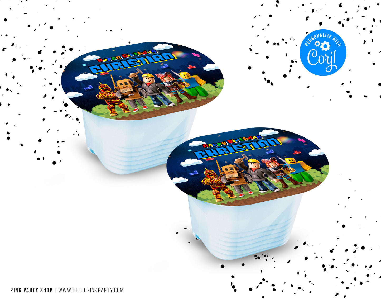 ROBLOX BOYS PRINGLES SNACK STACK LABELS EDITABLE TEMPLATE