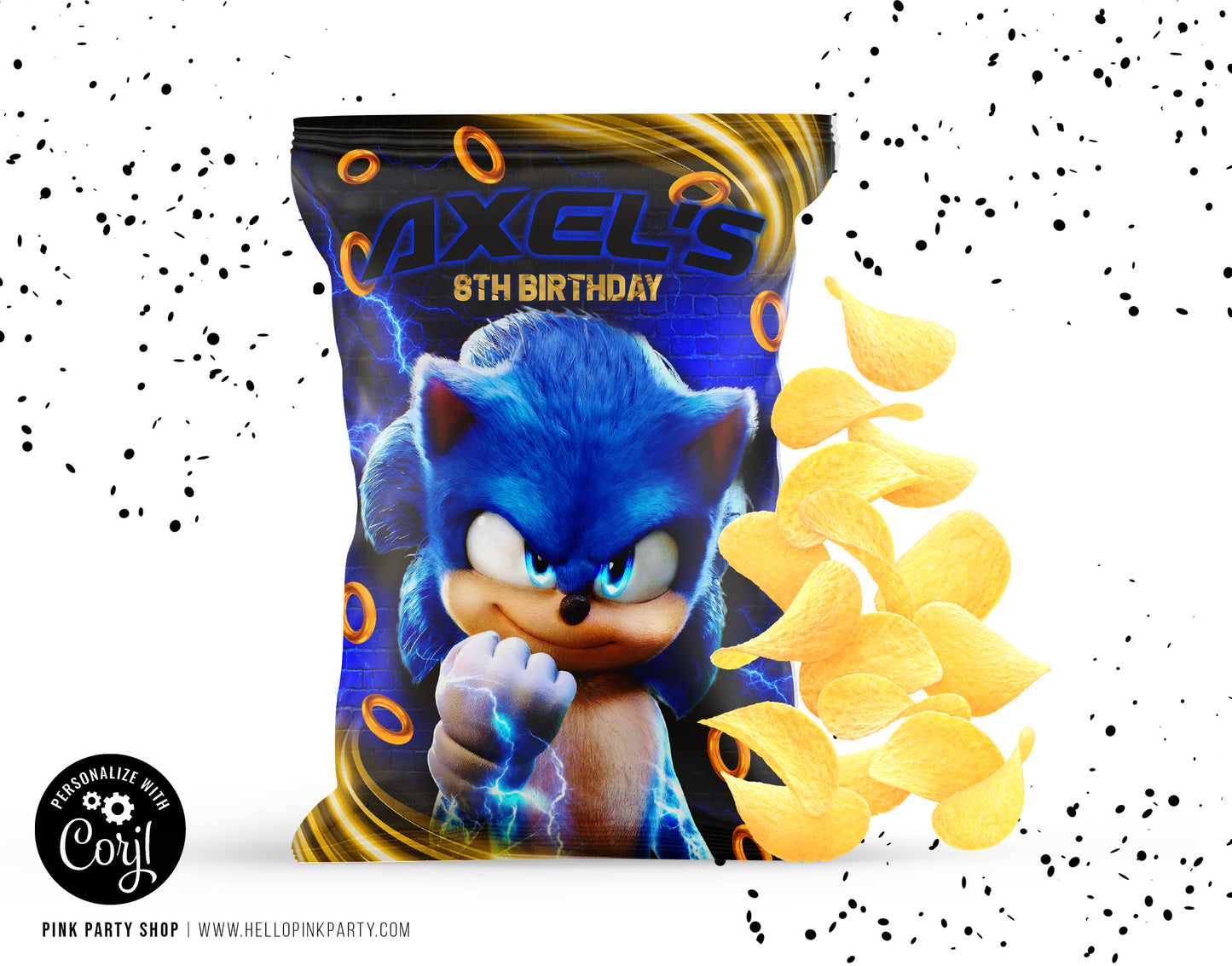 SONIC CHIP BAG WRAPPER DESIGN