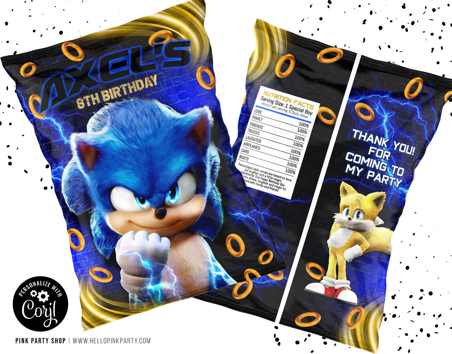 SONIC CHIP BAG WRAPPER DESIGN