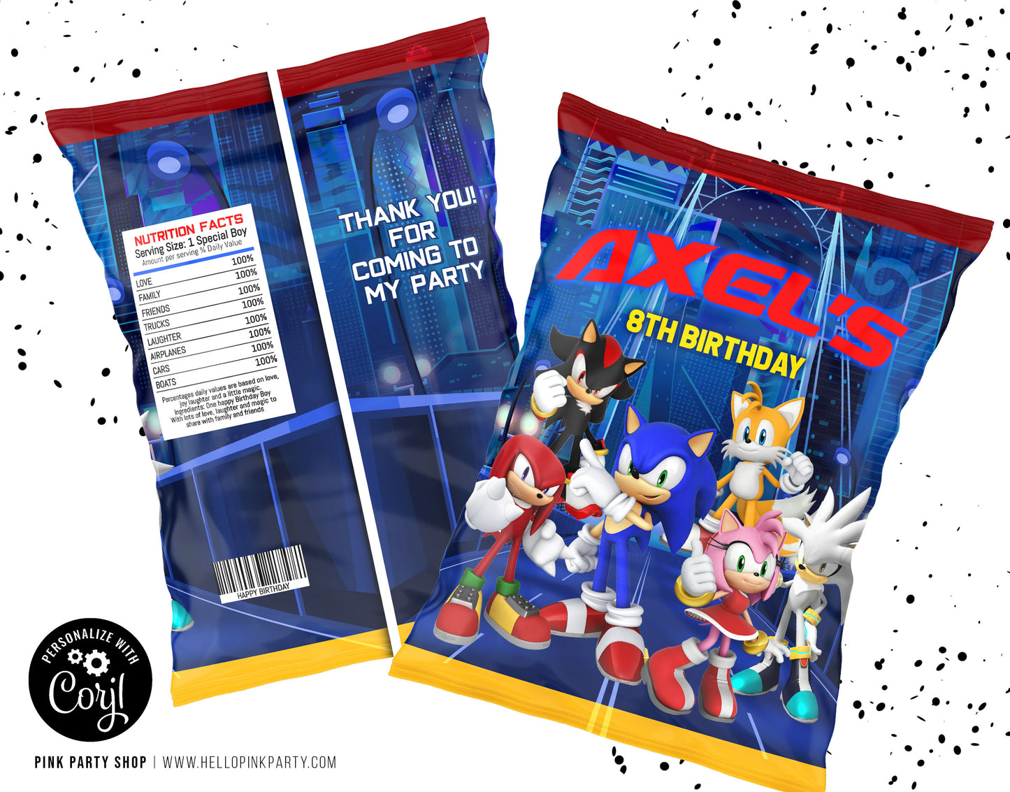 SONIC CHIP BAG WRAPPER DESIGN