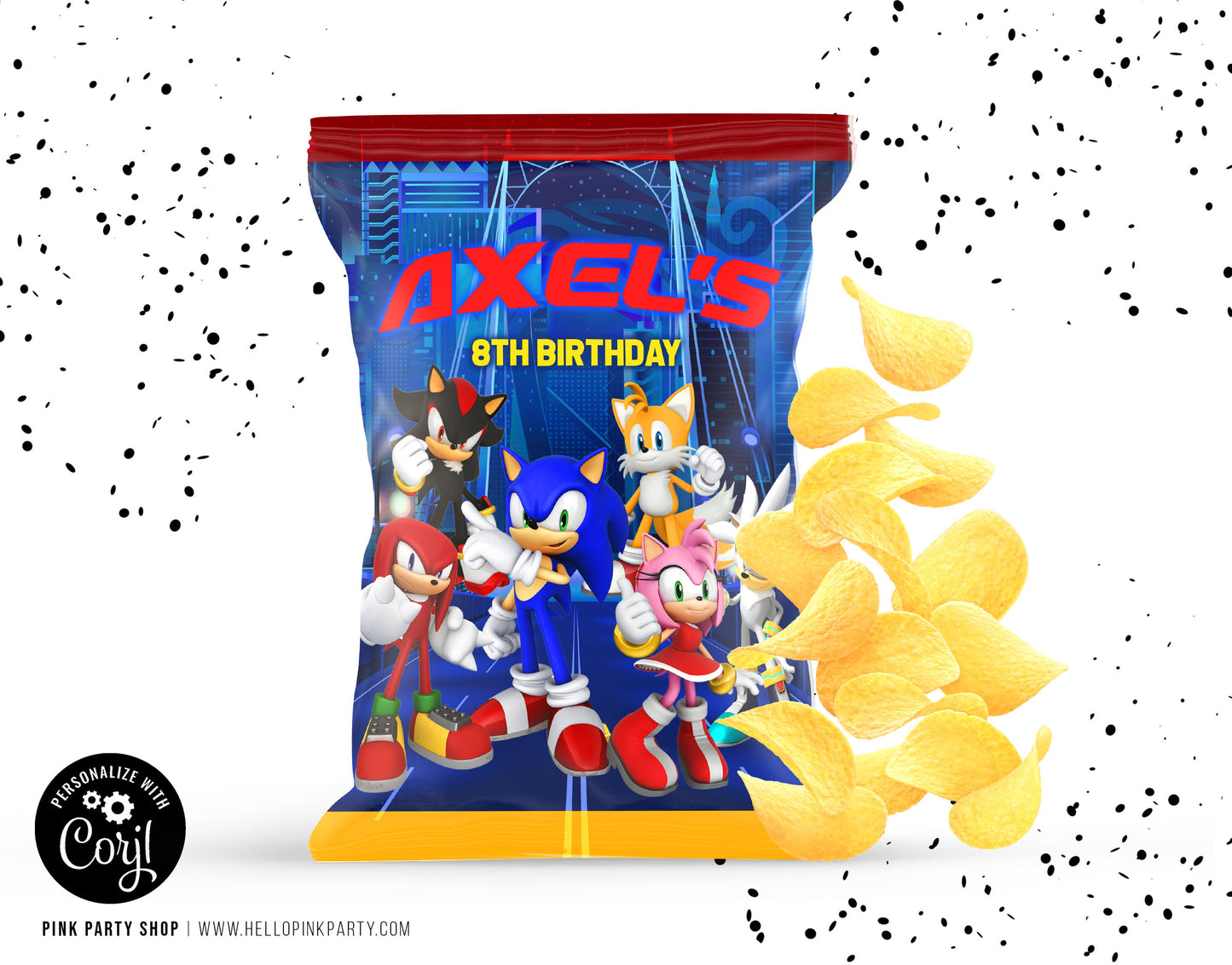 SONIC CHIP BAG WRAPPER DESIGN