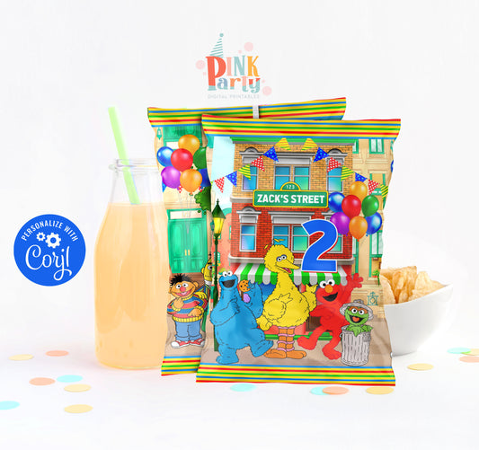 SESAME STREET CHIP BAG WRAPPER DESIGN