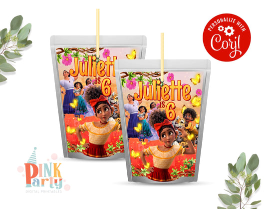 ENCANTO DOLORES CAPRI SUN POUCH EDITABLE LABELS