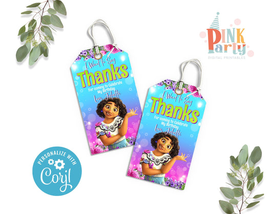 ENCANTO FAVOR GIFT TAGS PRINTABLE EDITABLE TEMPLATE