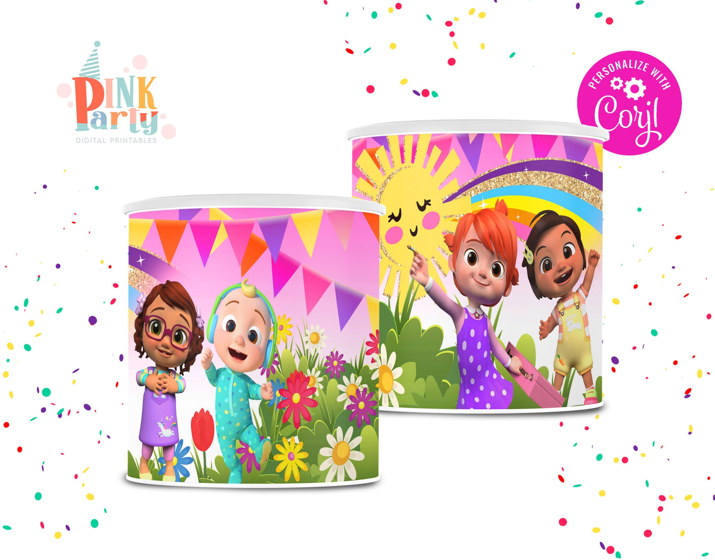 COCOMELON PRINGLE WRAPPERS LABELS EDITABLE TEMPLATE
