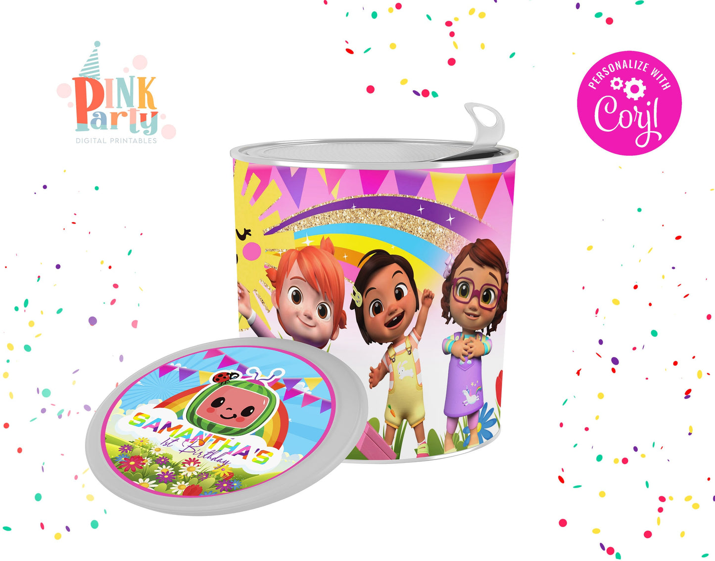 COCOMELON PRINTABLE EDITABLE PARTY BUNDLE KIT