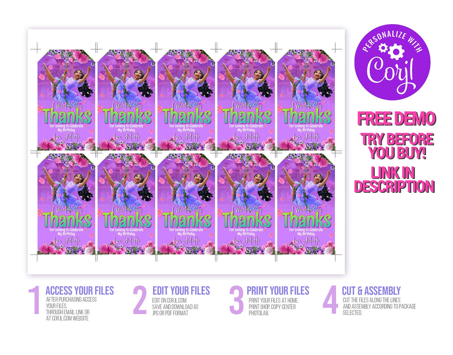 MADRIGAL ENCANTO EDITABLE TEMPLATE INVITATION