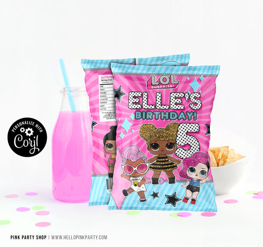 LOL SURPRISE CHIP BAG WRAPPER DESIGN