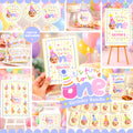 Fun to Be One First Birthday Party Bundle – Yellow Stripes