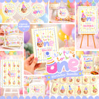 Fun to Be One First Birthday Party Bundle – Yellow Stripes