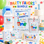 Fun to Be One Party Favors Bundle – Blue Stripes
