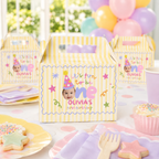 Fun to Be One Birthday Gift Box Label – Canva Printable Template