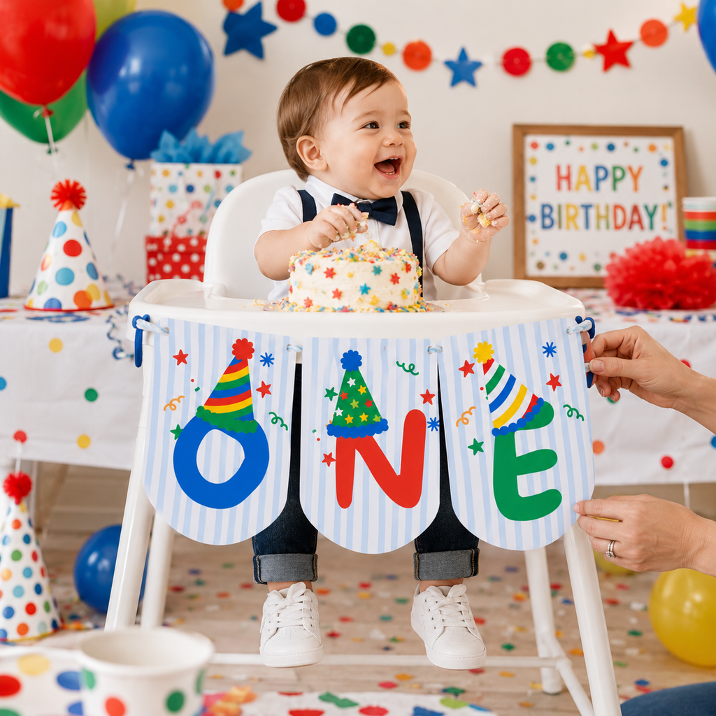 Fun to Be One First Birthday Party Bundle – Primary Colors