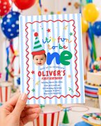 Fun to Be One First Birthday Invitation – Primary Colors
