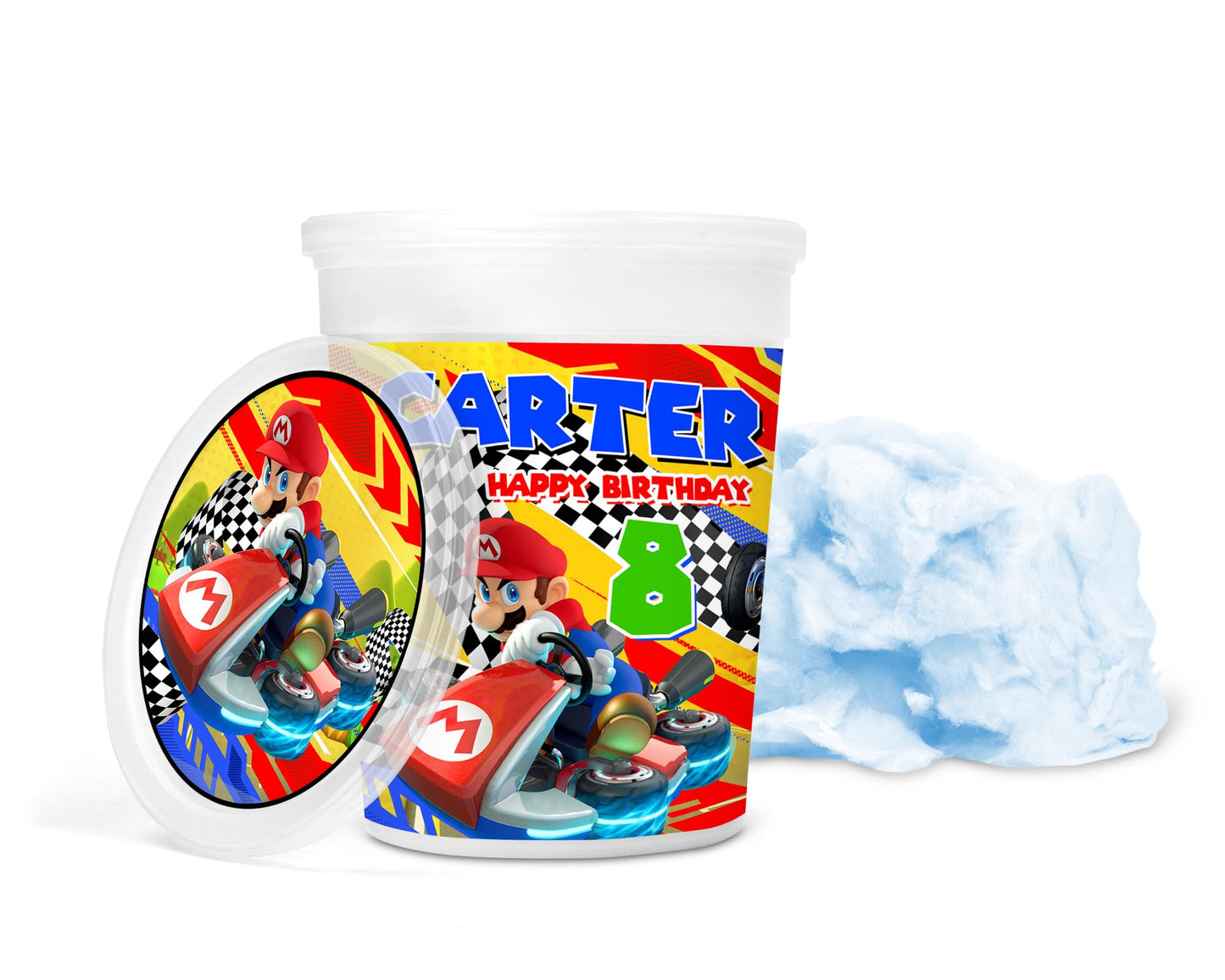 MARIO KART COTTON CANDY WRAPPER DESIGN
