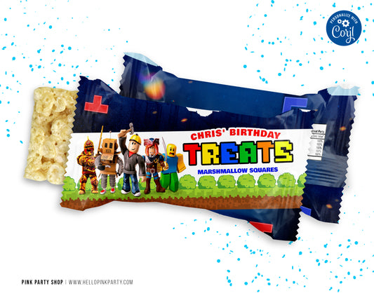 ROBLOX EDITABLE RICE KRISPIE TREATS WRAPPER