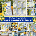 Ciao Bambino Baby Shower Mega Bundle - Italian Sicily Theme Lemon & Tile - Editable Canva Template Pack