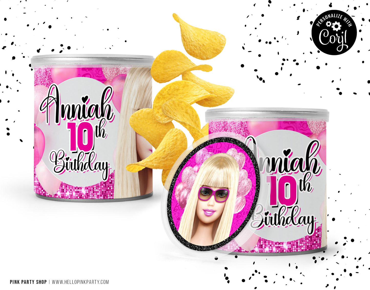 BARBIE DOLLS PRINTABLE EDITABLE PARTY BUNDLE KIT