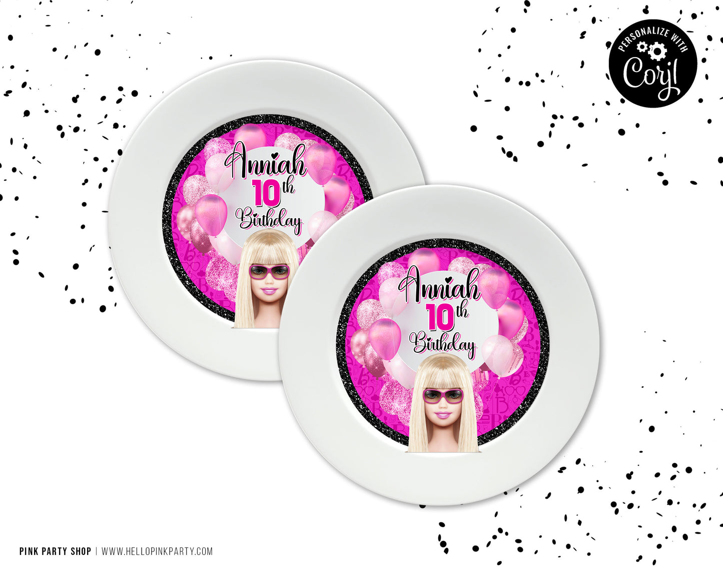 BARBIE DOLLS PRINTABLE EDITABLE PARTY BUNDLE KIT