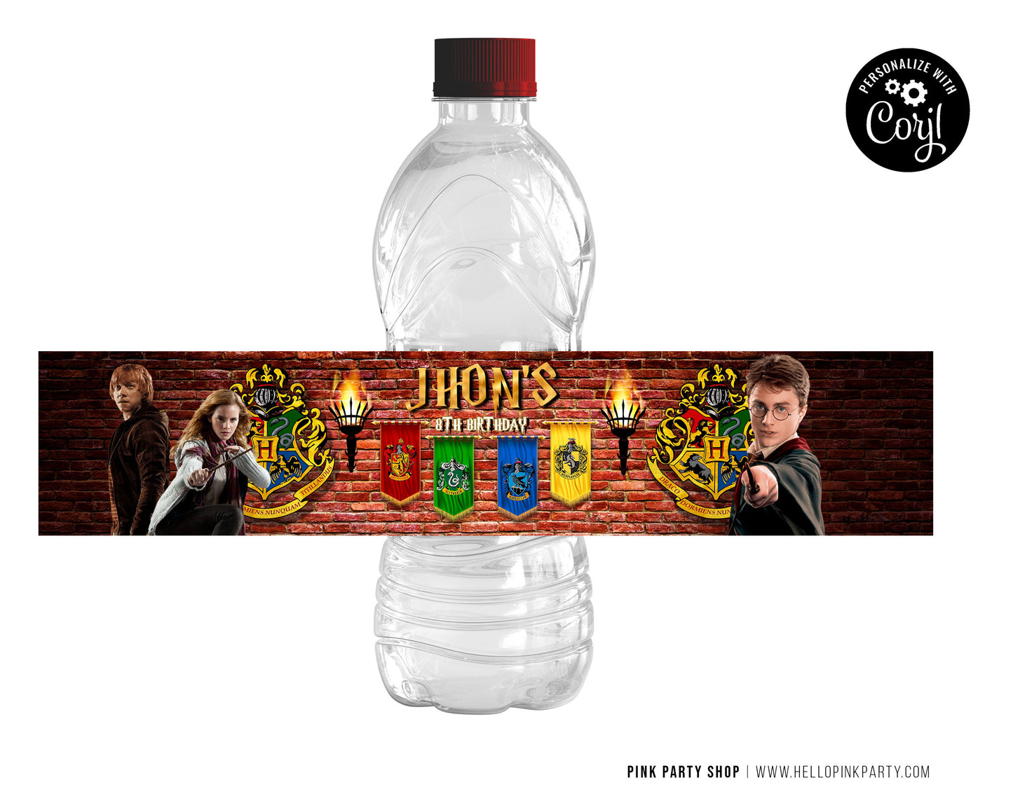 HARRY POTTER EDITABLE WATER LABEL WRAPPERS DESIGN