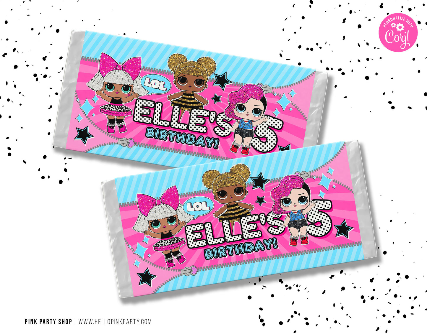 LOL SURPRISE CANDY BAR EDITABLE WRAPPER