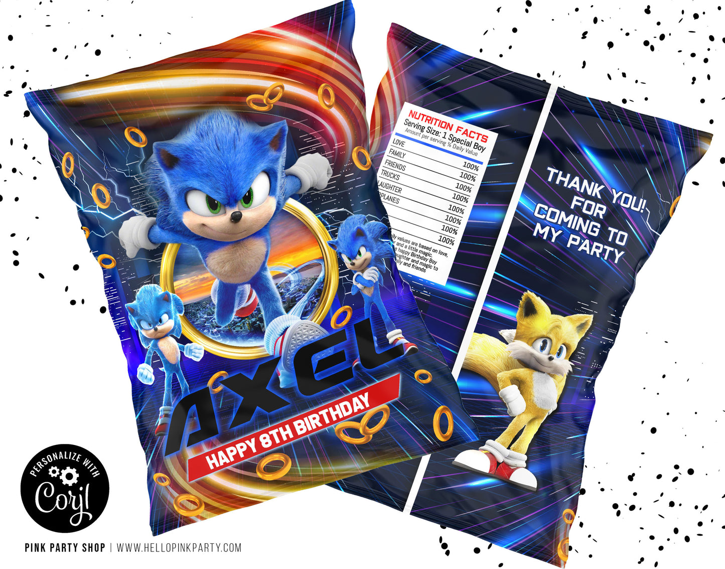 SONIC CHIP BAG WRAPPER DESIGN