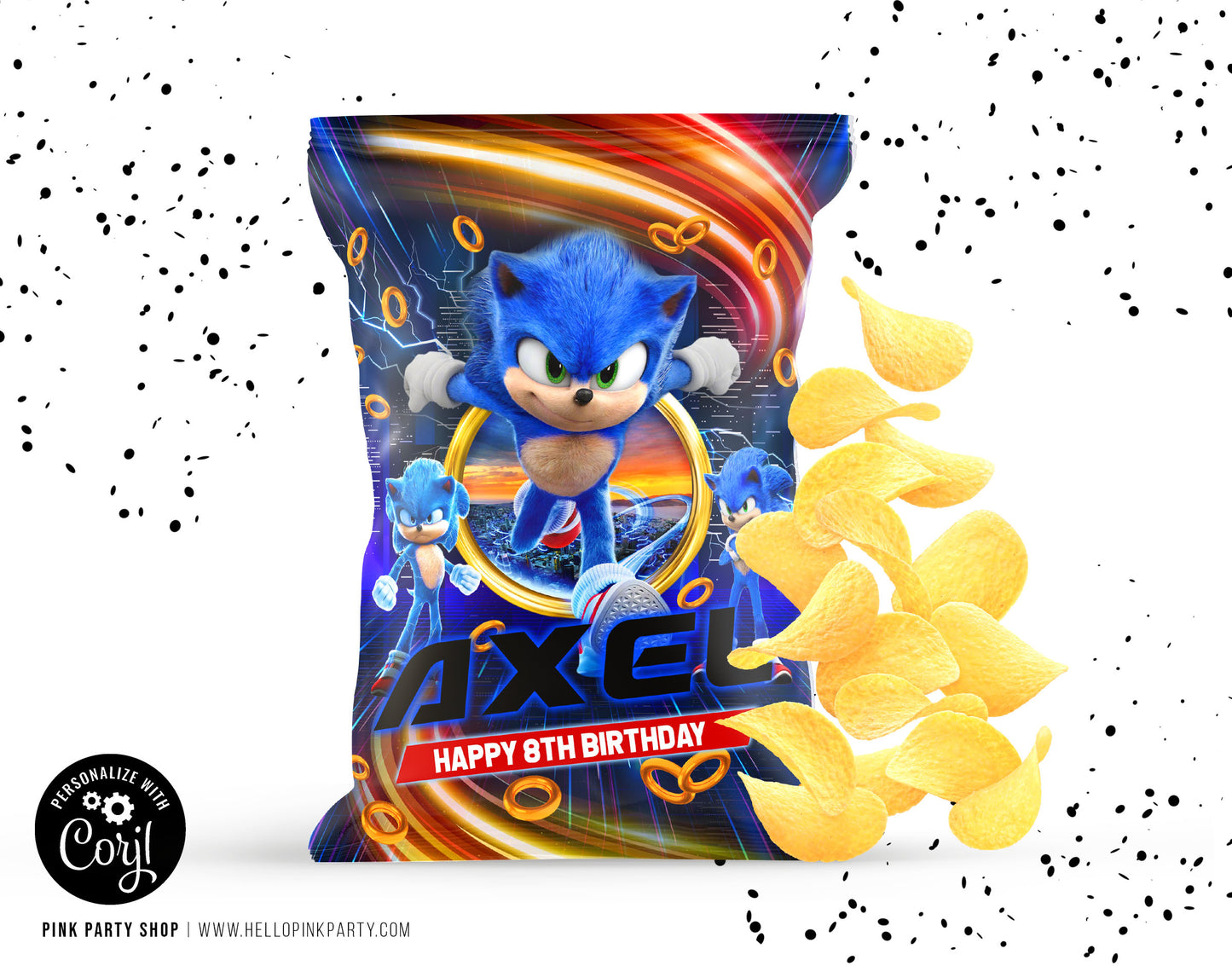 SONIC CHIP BAG WRAPPER DESIGN