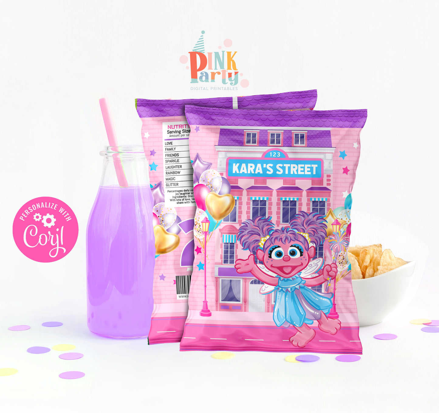 ABBY CADABBY CHIP BAG WRAPPER DESIGN