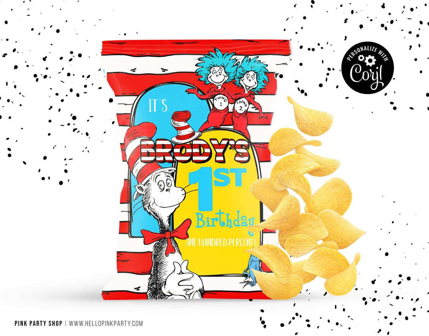 DR SEUSS CHIP BAG WRAPPER DESIGN
