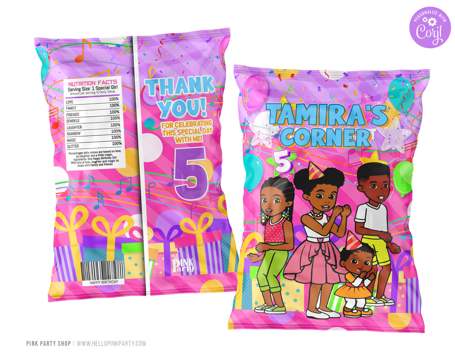GRACIE'S CORNER CHIP BAG WRAPPER DESIGN