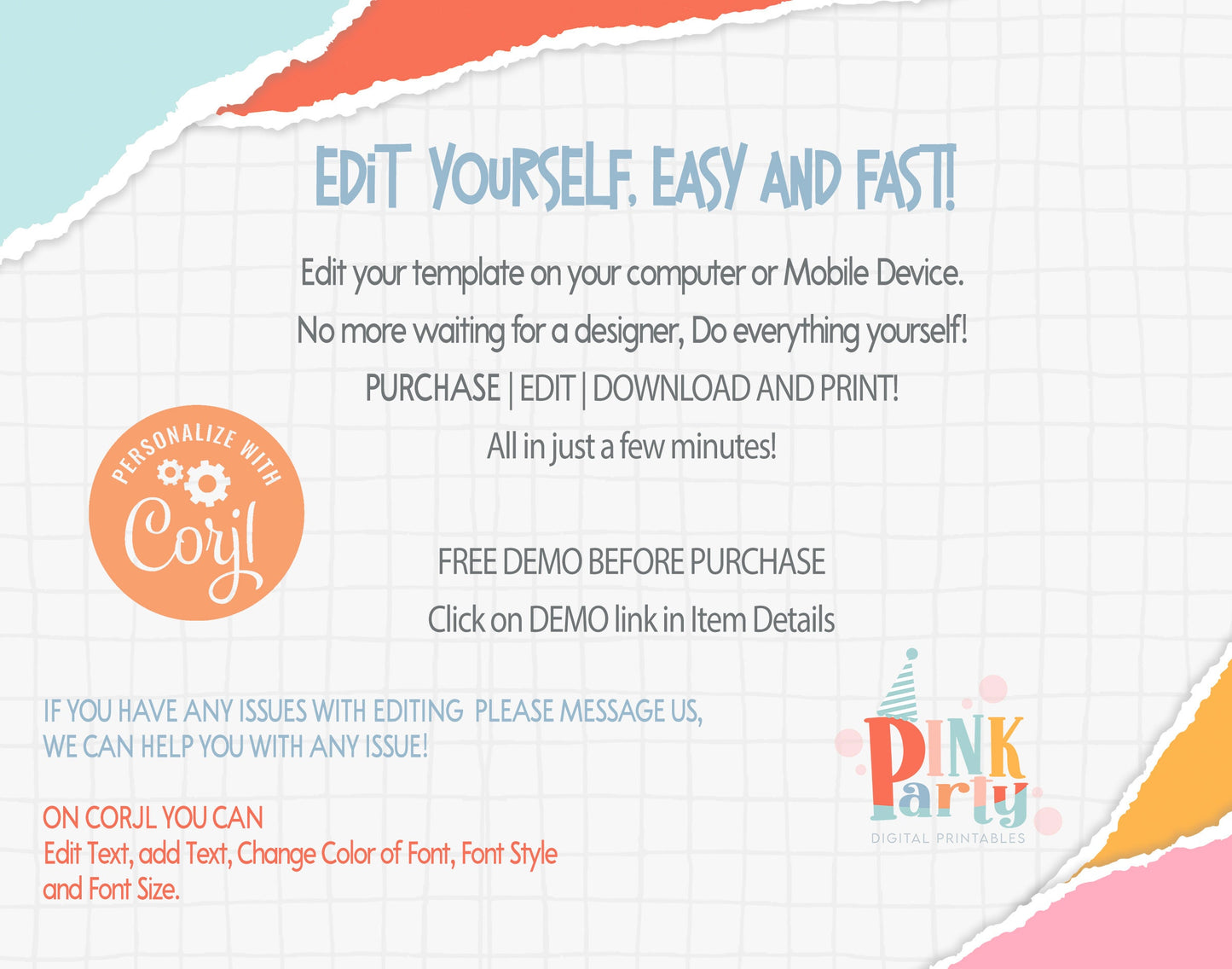 FRESH PRINCE | editable printable party Bundle