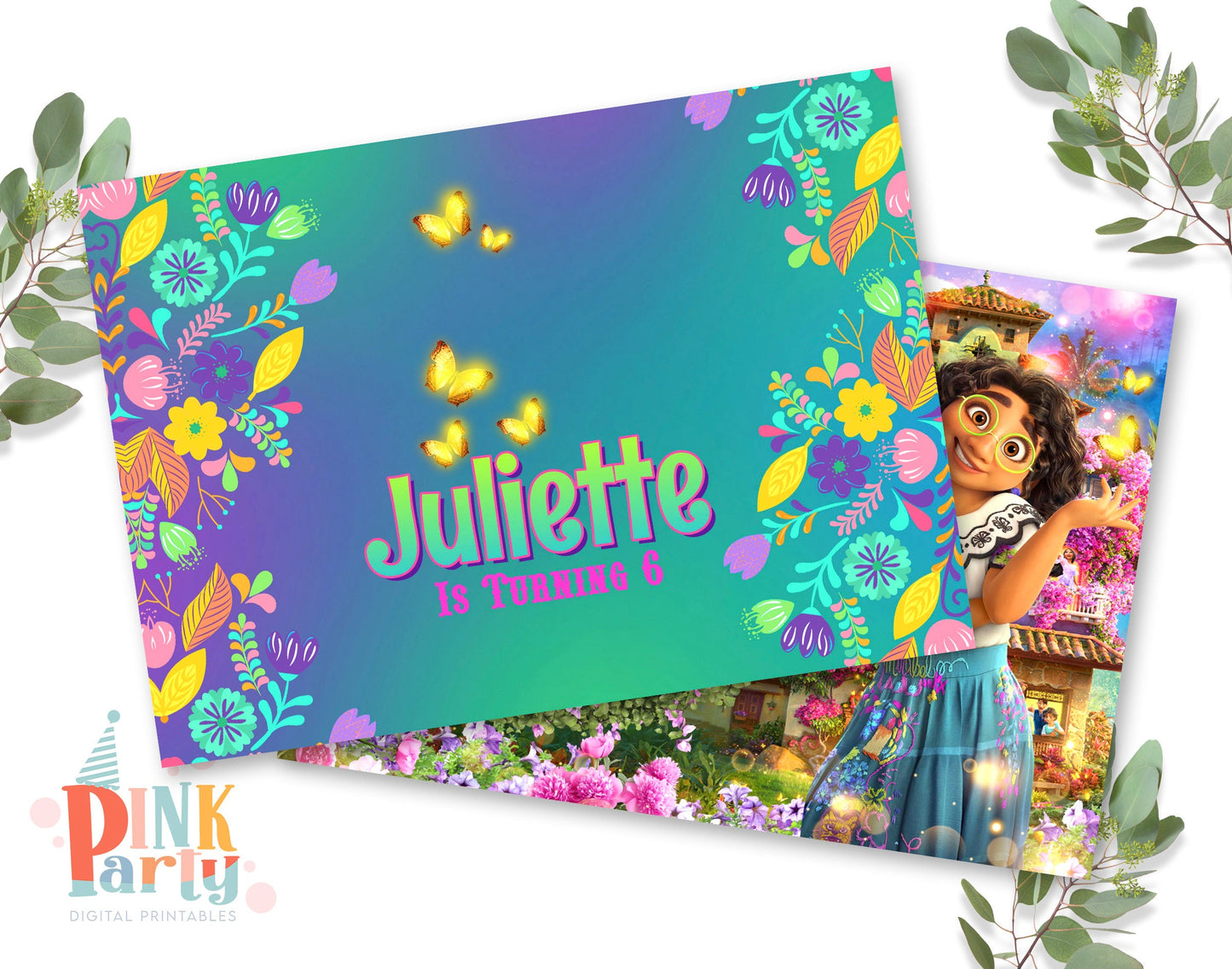 MIRABEL ENCANTO EDITABLE TEMPLATE INVITATION