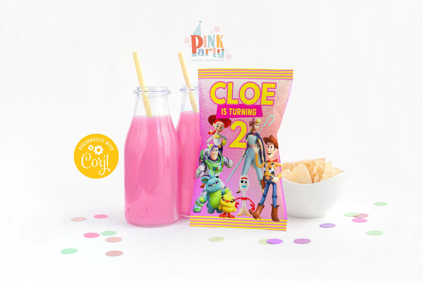 TOY STORY CHIP BAG WRAPPER EDITABLE TEMPLATE