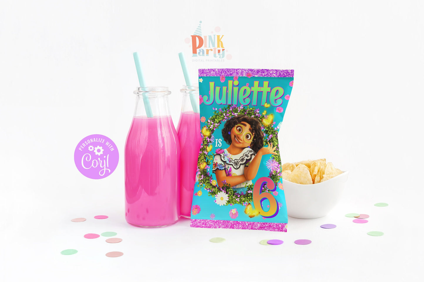 ENCANTO MIRABEL EDITABLE CHIP BAG WRAPPER TEMPLATE