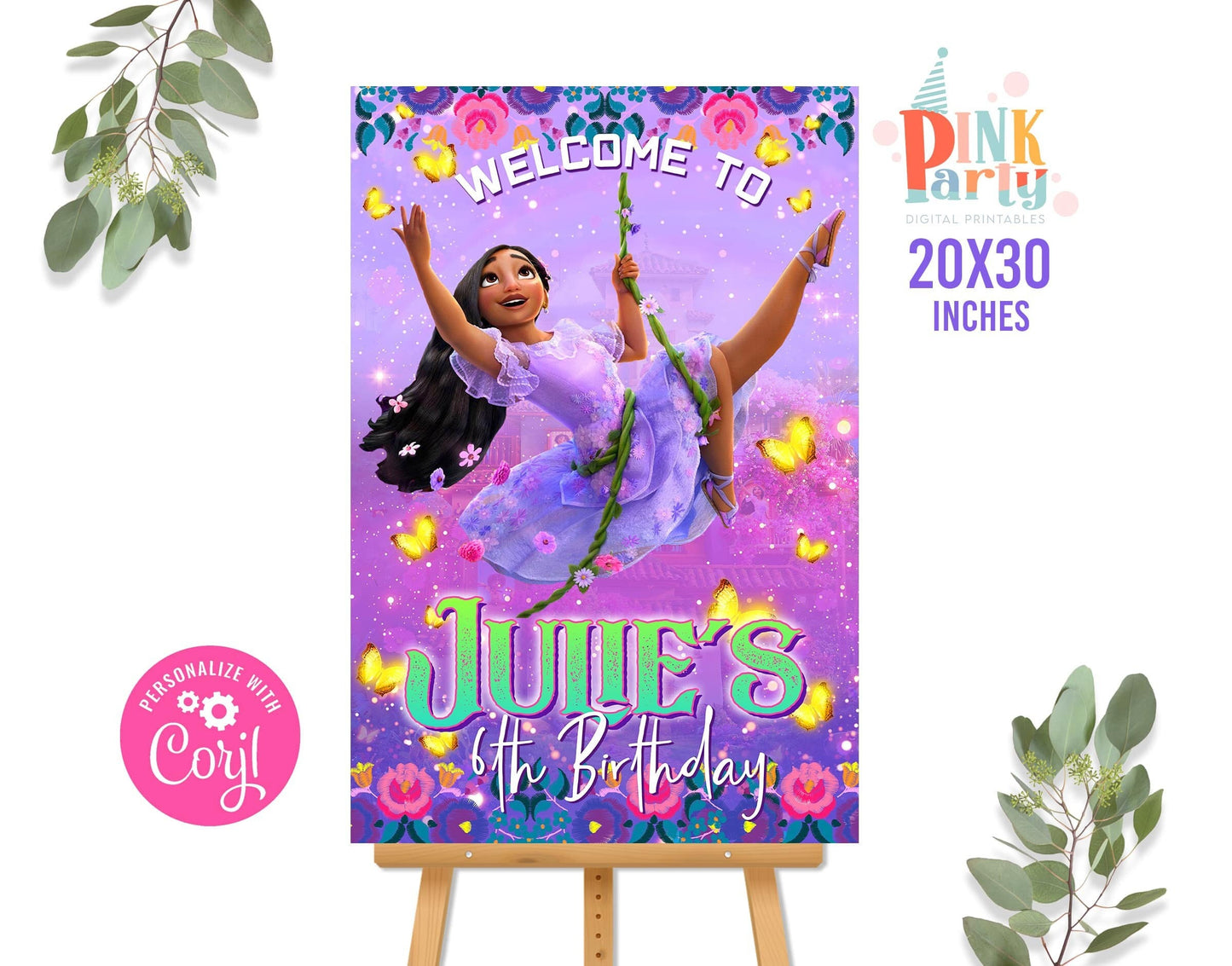 ENCANTO ISABELA EDITABLE WELCOME SIGN DESIGN