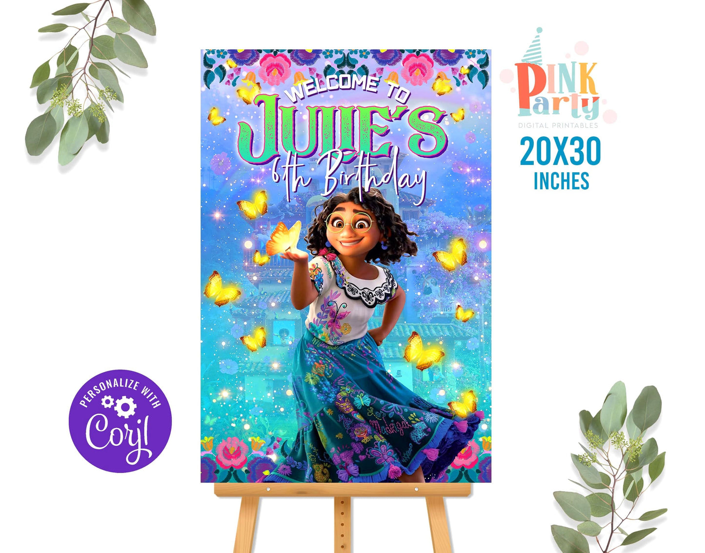ENCANTO PRINTABLE WELCOME SIGN EDITABLE TEMPLATE
