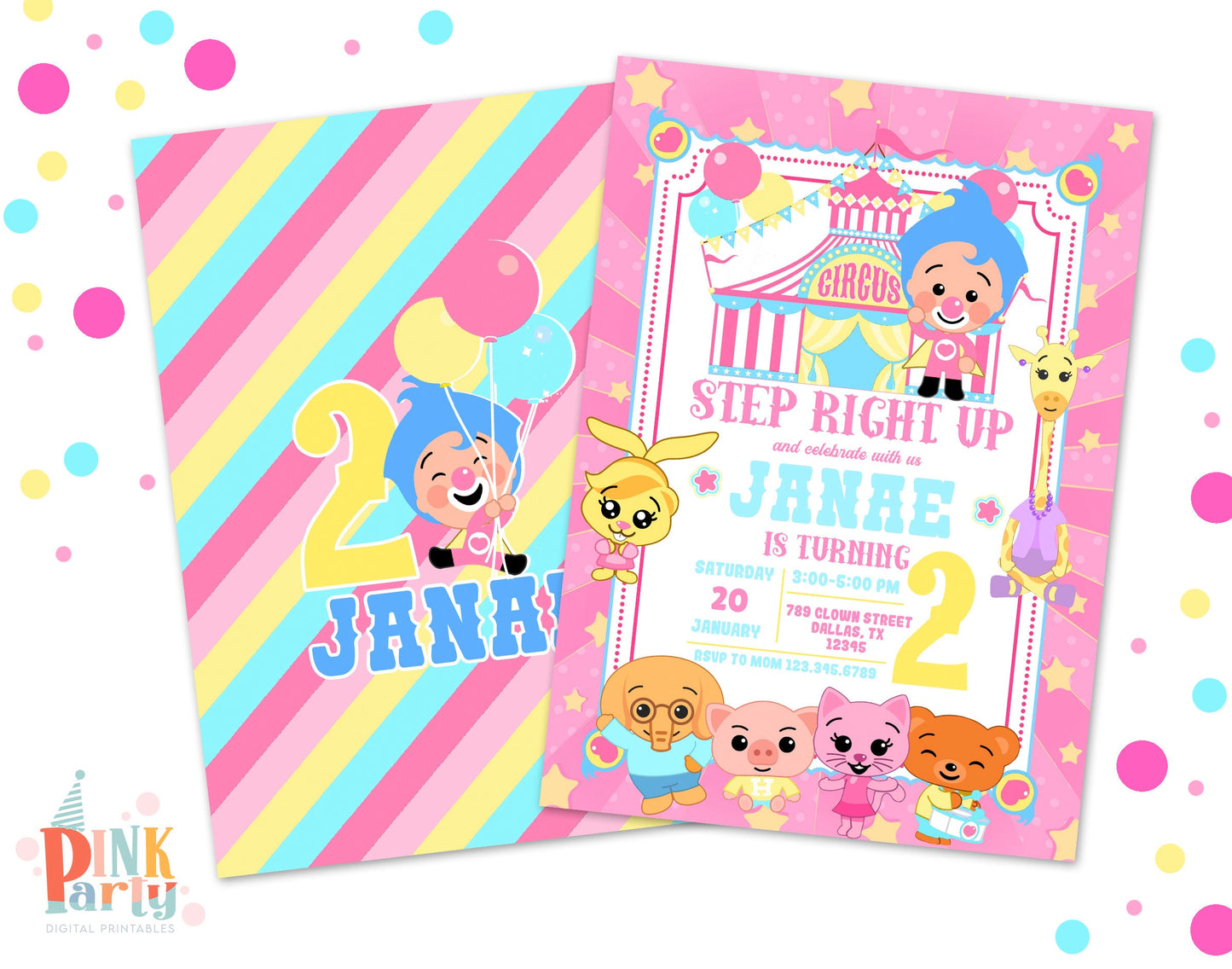 PLIM PLIM EDITABLE TEMPLATE INVITATION