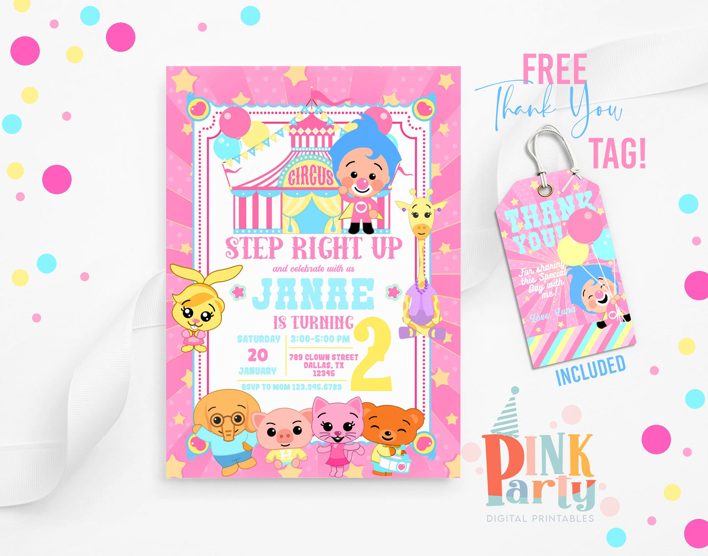 PLIM PLIM EDITABLE TEMPLATE INVITATION