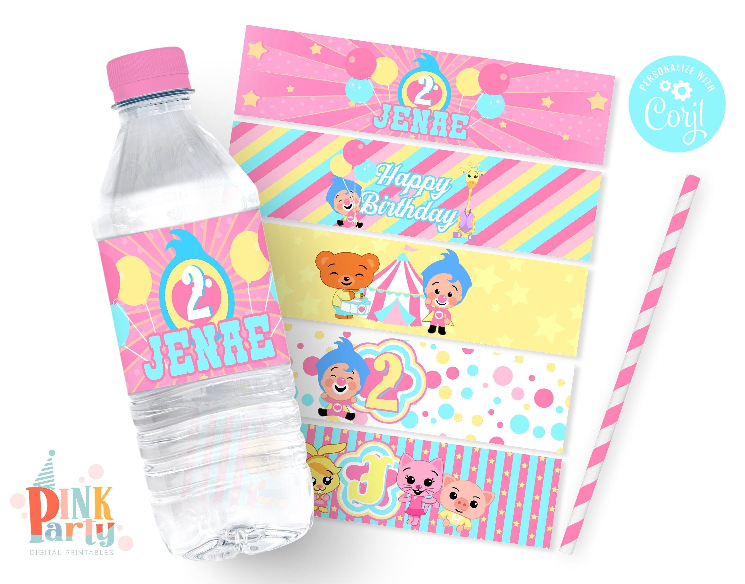 Encanto Birthday Water Bottle Label Template to Print at Home DIY