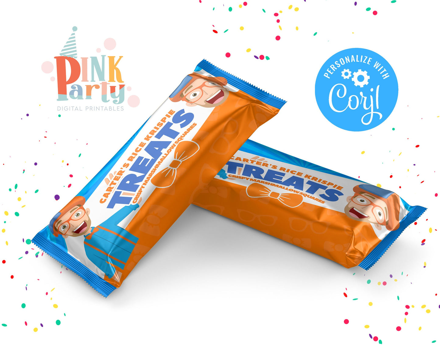 BLIPPI EDITABLE RICE KRISPIE TREATS WRAPPER