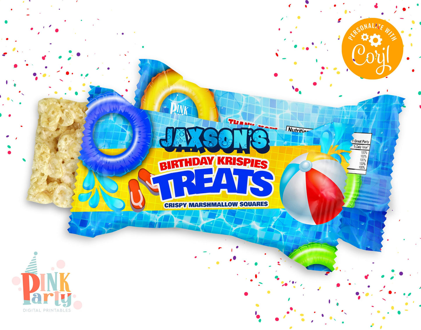 Kids Birthday Party Bundle Kit, Template Printable, kids Birthday chip bag, kids Editable labels, printable wrapper, editable favors
