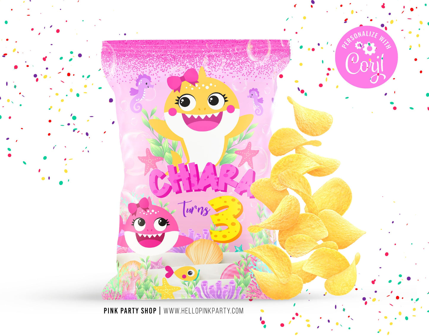 Kids Birthday Party Bundle Kit, Template Printable, kids Birthday chip bag, kids Editable labels, printable wrapper, editable favors