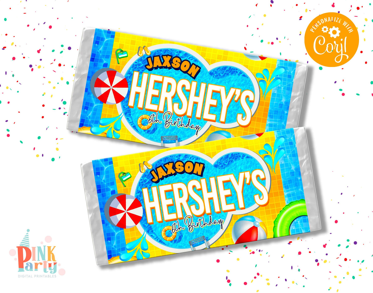 Kids Birthday Party Bundle Kit, Template Printable, kids Birthday chip bag, kids Editable labels, printable wrapper, editable favors