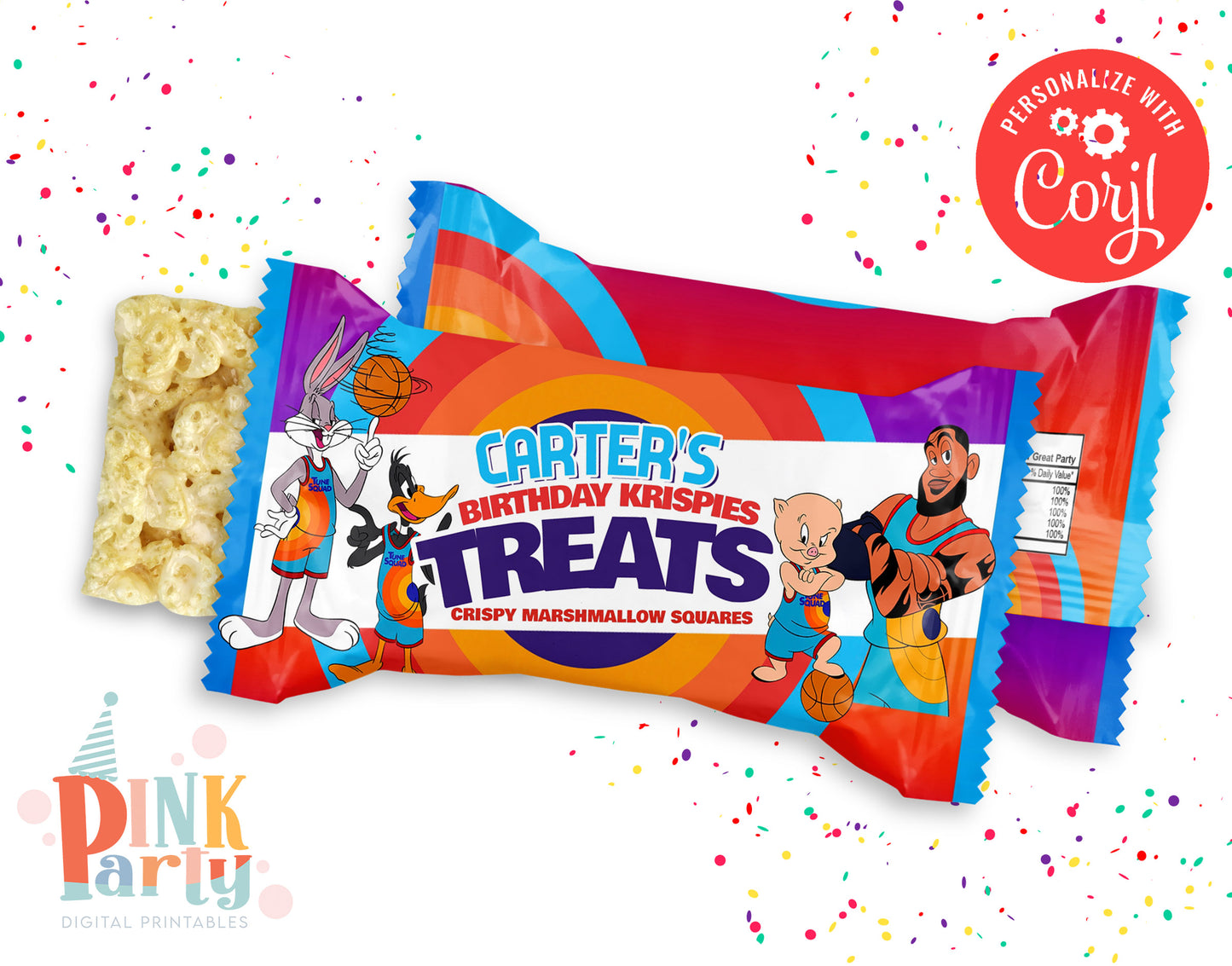 SPACE JAM EDITABLE PRINTABLE PARTY BUNDLE
