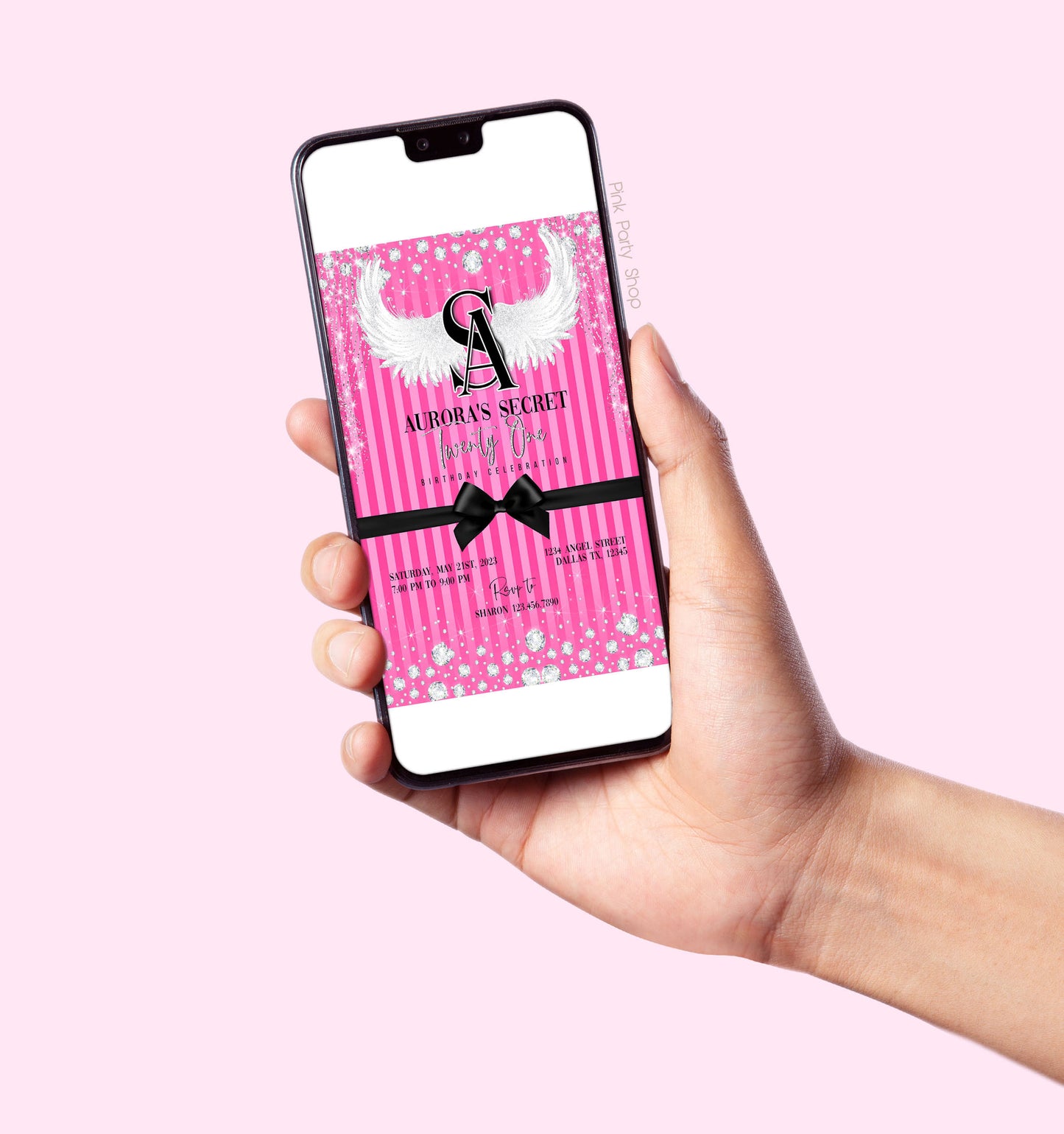 VICTORIA'S SECRET EDITABLE TEMPLATE INVITATION