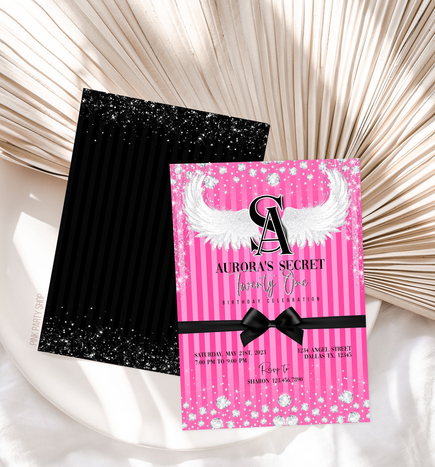 VICTORIA'S SECRET EDITABLE TEMPLATE INVITATION